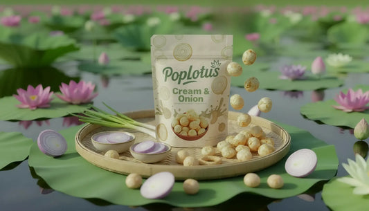 Cream & Onion Makhana--PopLotus-PopLotus