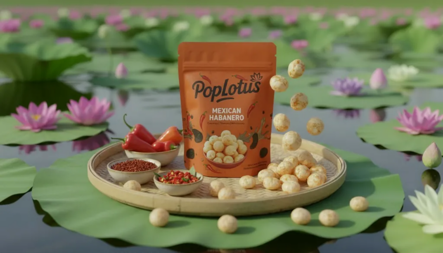 Mexican Habanero Makhana--PopLotus-PopLotus