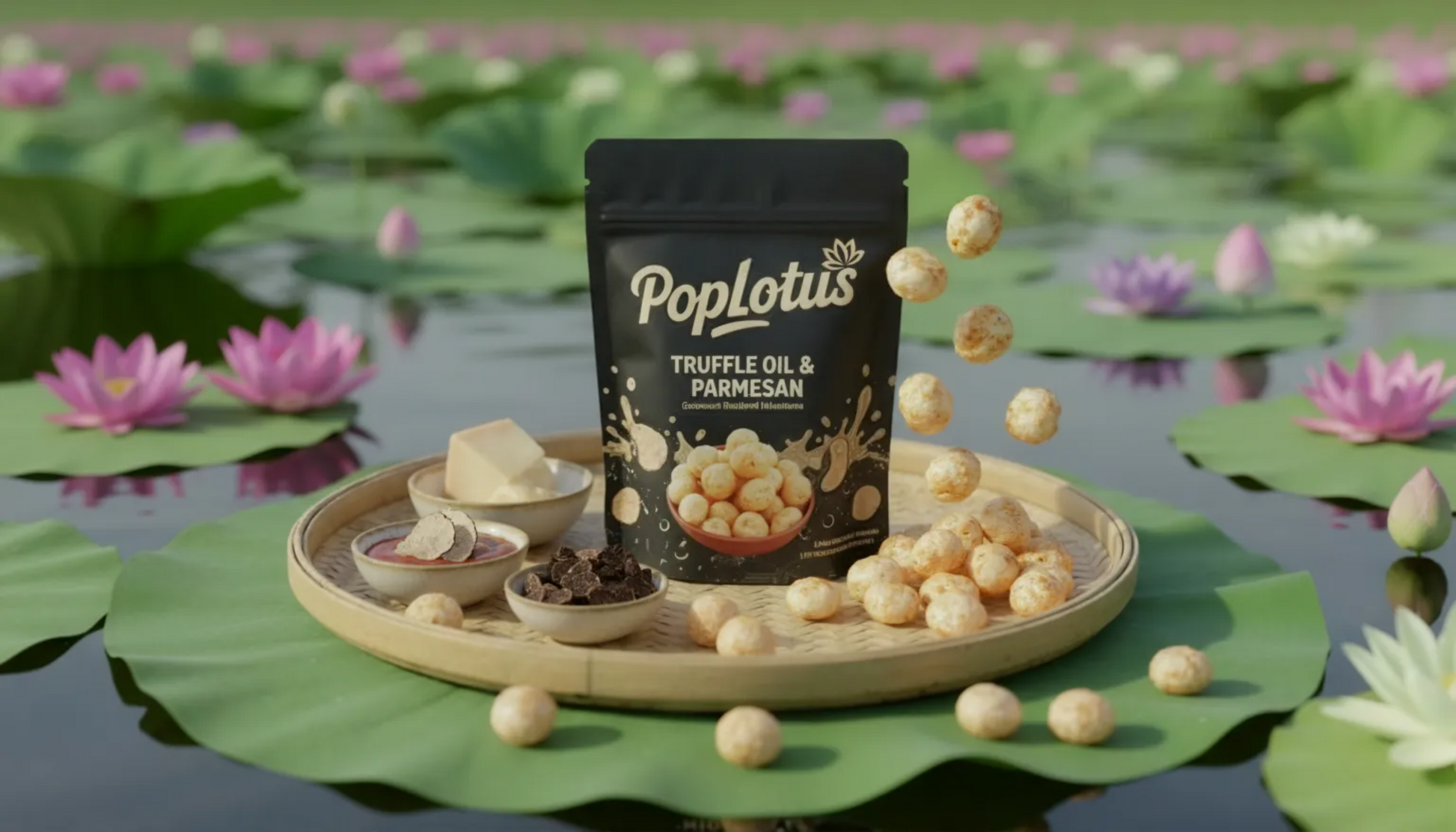 Truffle Oil & Parmesan Makhana--PopLotus-PopLotus